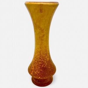 Haeger Golden Brown Speckled Vase, Signed #233 ~9" Vintage EUC